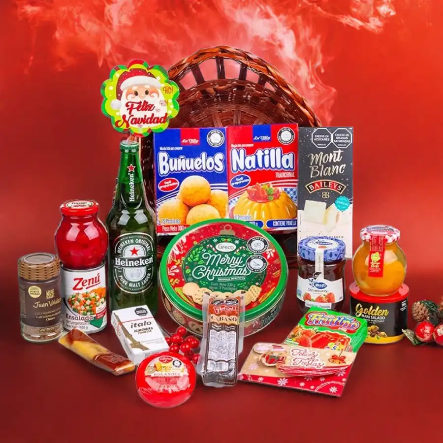 Ancheta Navideña Corazones Felices