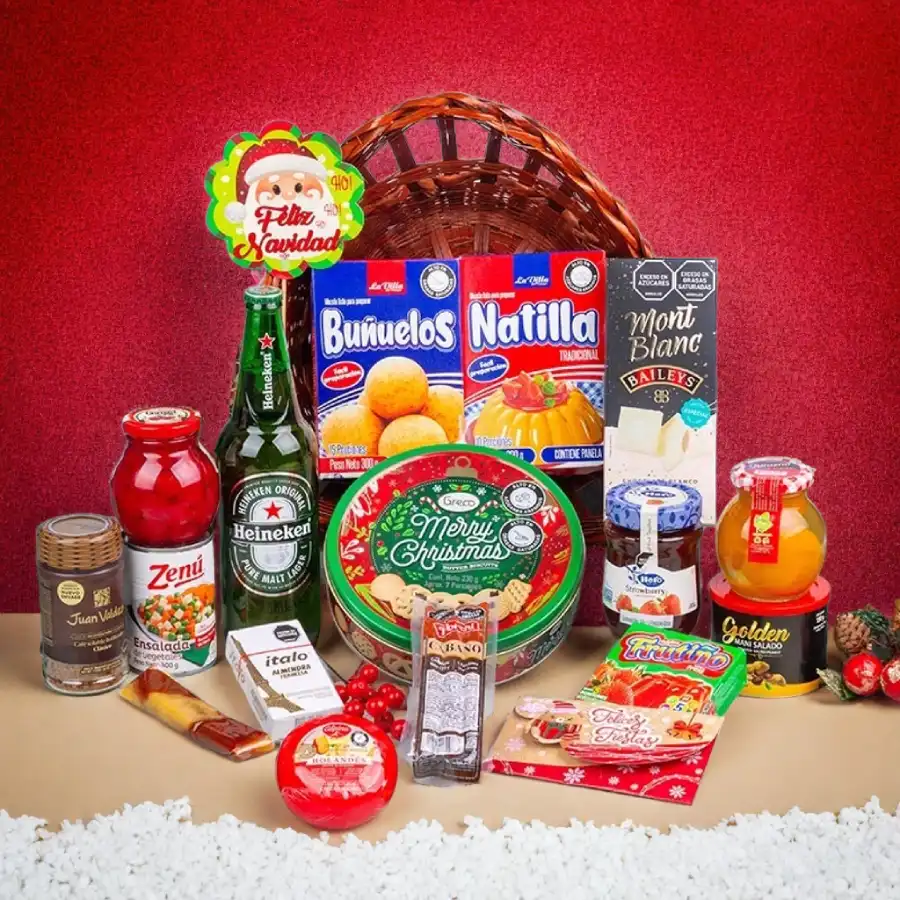 Ancheta Navideña Corazones Felices