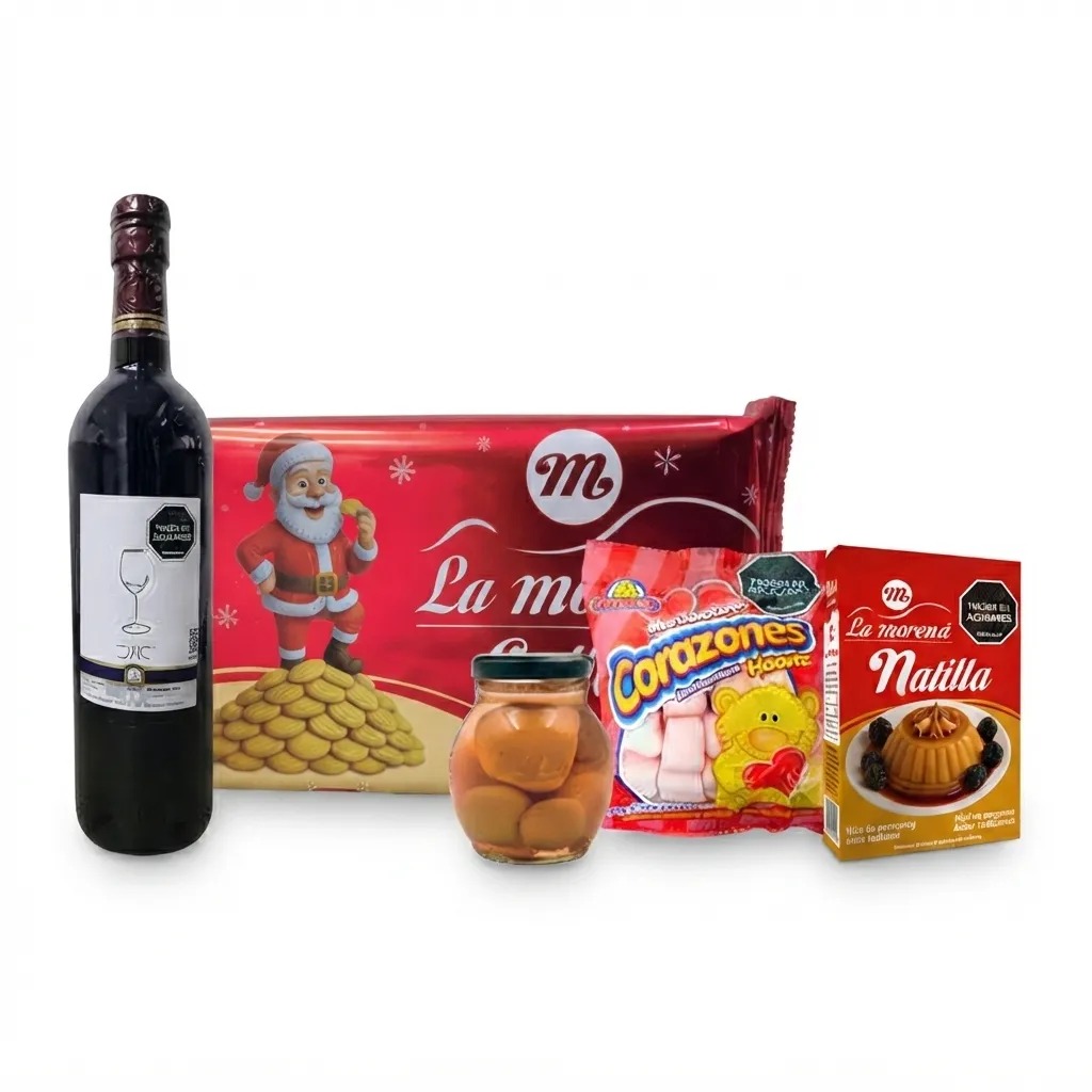 anchetas-navideñas-luces-y-sabores-con-su-empaque-navideño-completo
