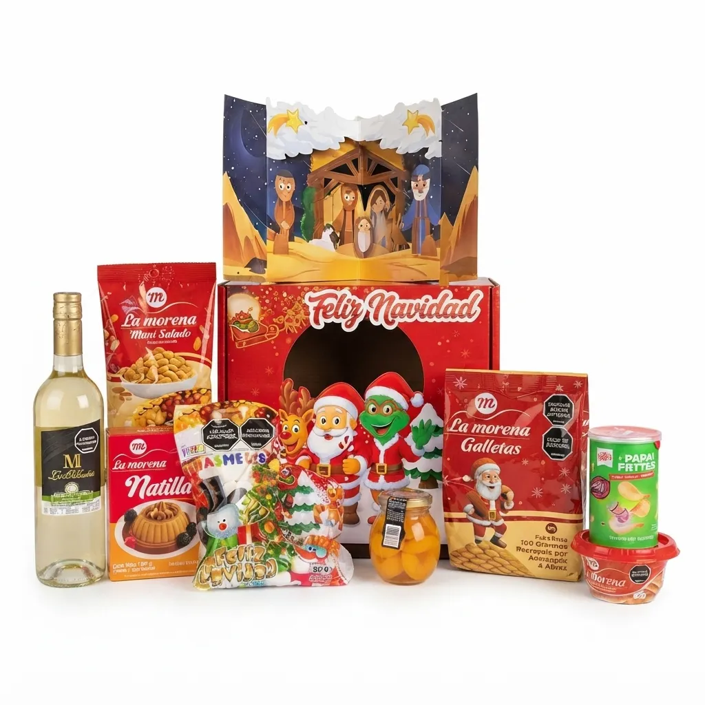 empaques-navideños-usados-en-cada-línea-de-ancheta-precios-anchetas-navideñas